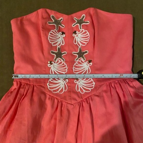 HP ❤️ LILY PULITZER Pink Mayfield Strapless Dress - Picture 5 of 7